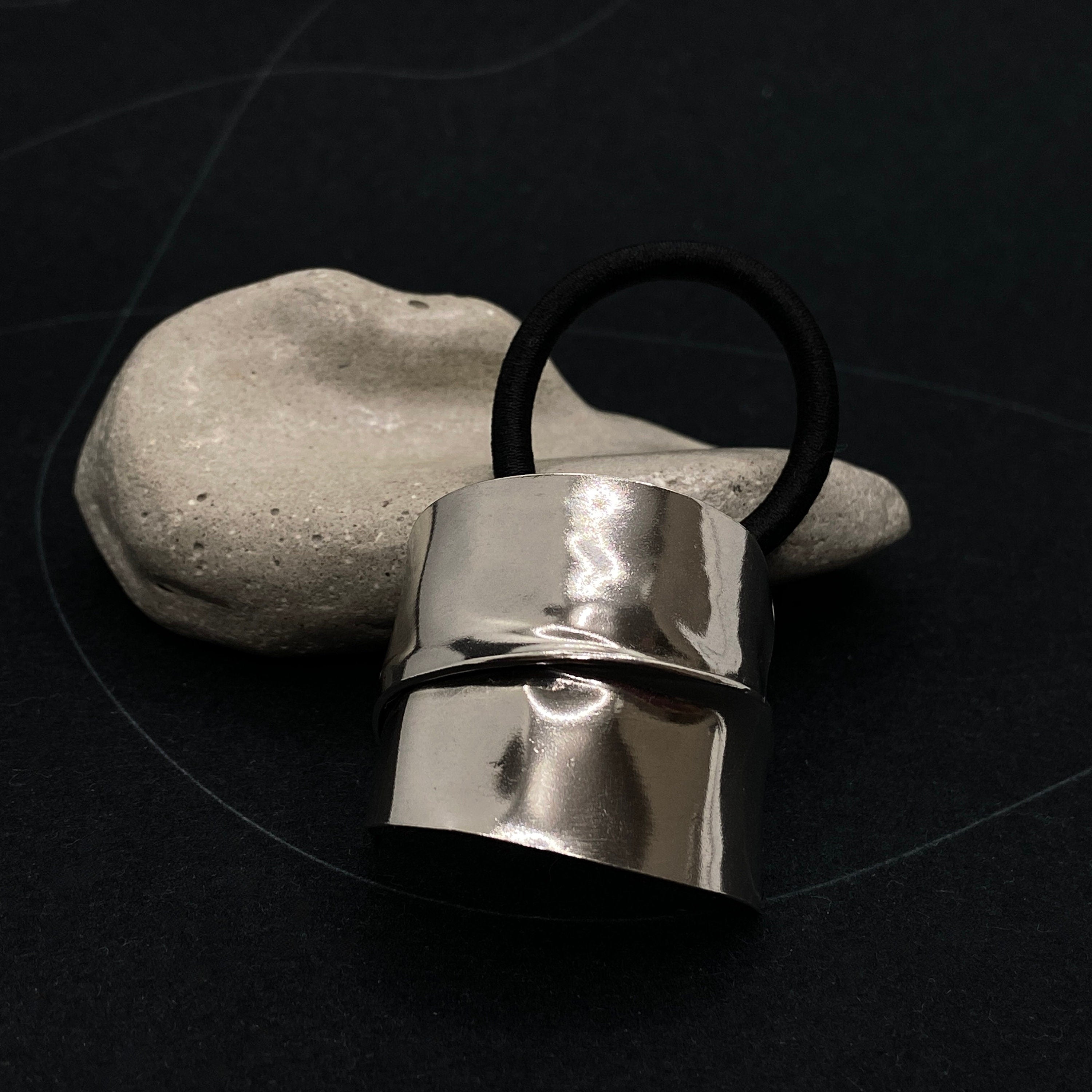 Handmade Sterling Silver Ponytail Cover, Elegant Hair Cuff, heirloom accessory