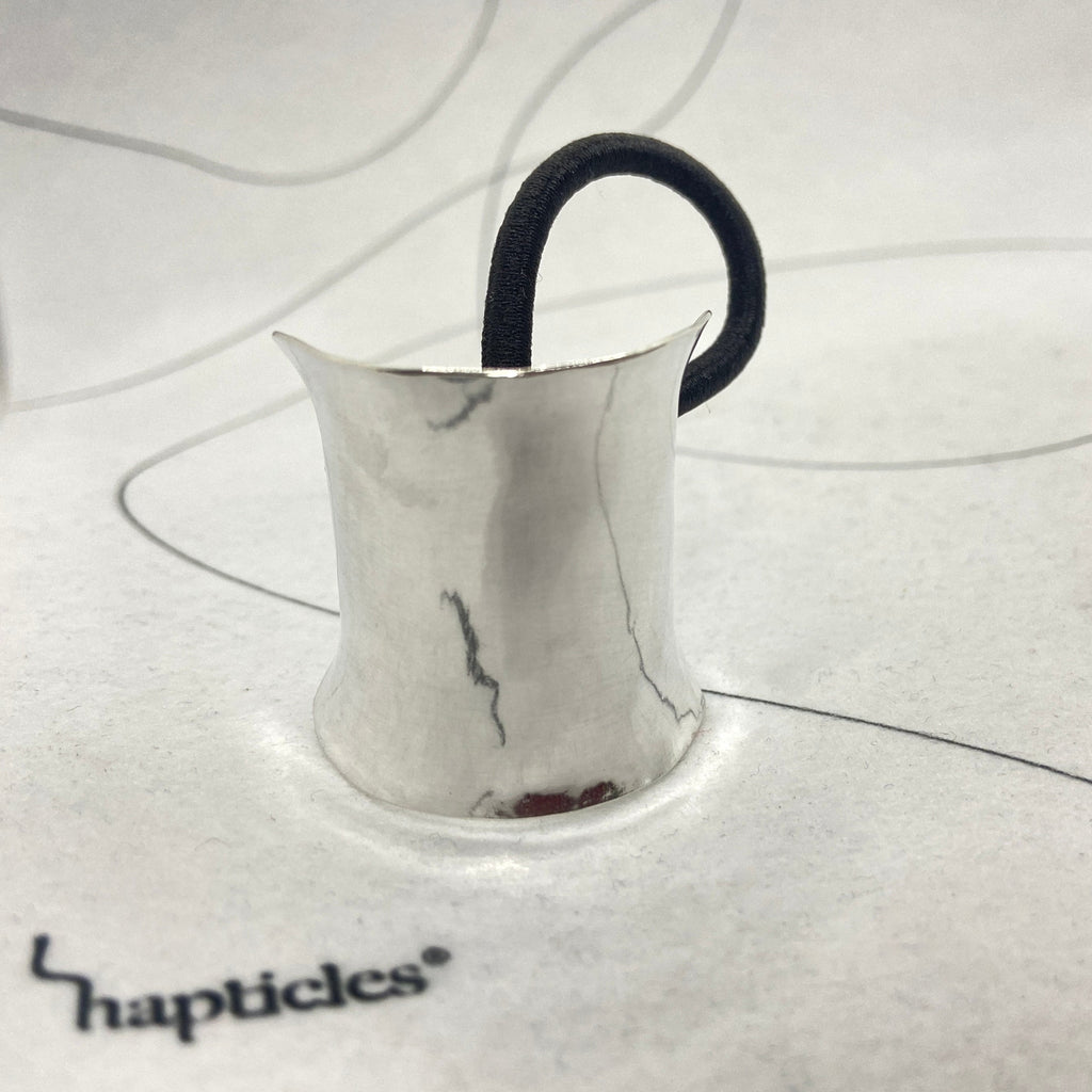 Handmade Sterling Silver Ponytail Cover, Elegant Hair Cuff, heirloom accessory