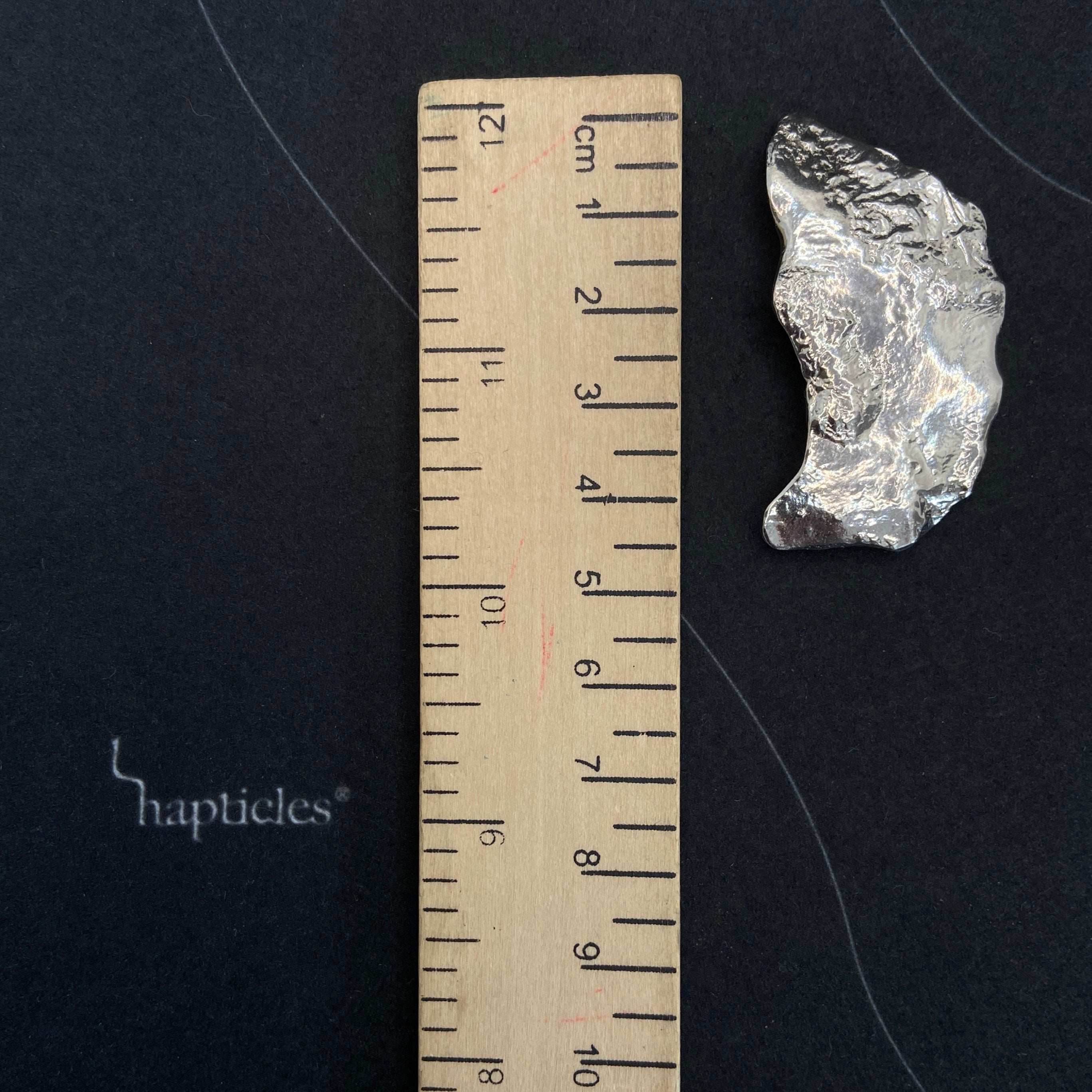 Molten Sterling Silver Clip On Pendant: Red Cable Cord Necklace