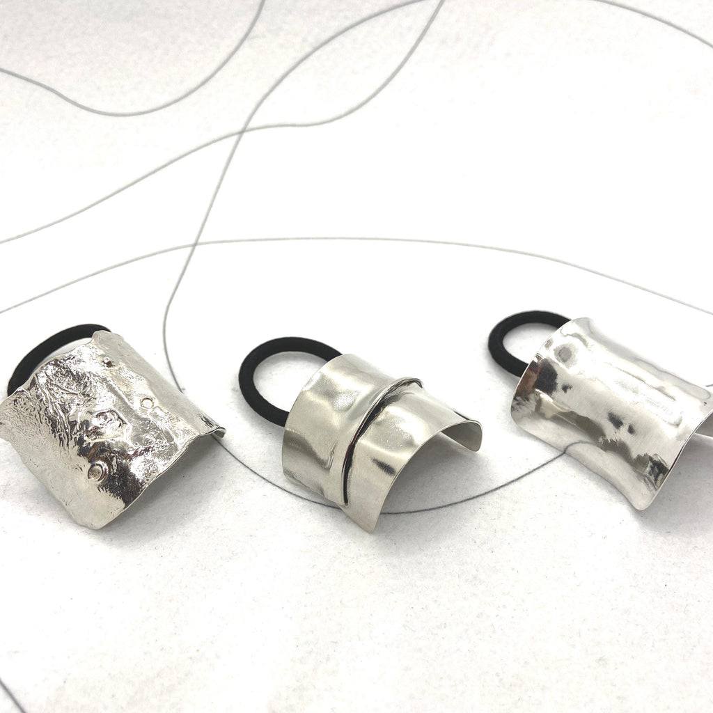 Handmade Sterling Silver Ponytail Cover, Elegant Hair Cuff, heirloom accessory