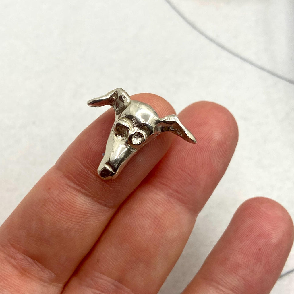 Eco Sterling Silver Whippet Pendant Necklace - Sighthound Dog Lover Gift
