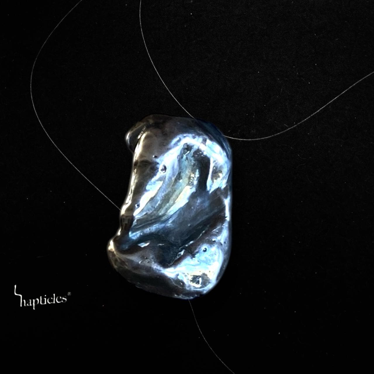 Sterling Silver Curled Whippet Pin, Abstract Sighthound Brooch