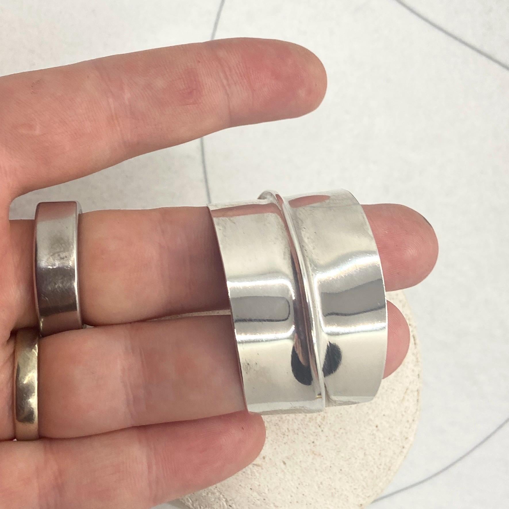 Wide Sterling Silver Ponytail Cuff, folded  clip-on Hair wrap for messy buns